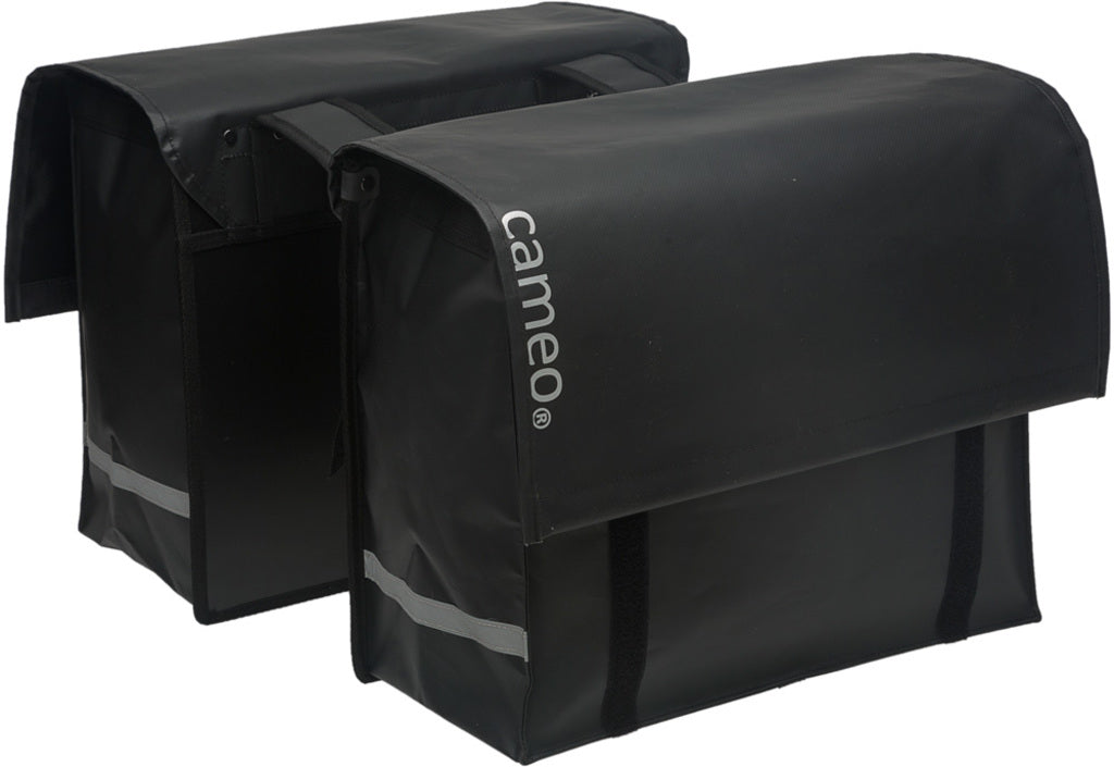Dubbele-Fietstas-New-Looxs-Cameo-Bisonyl-Dull-Black-46-Liter Dubbele-Fietstas-New-Looxs-Cameo-Bisonyl-Dull-Black-46-Liter